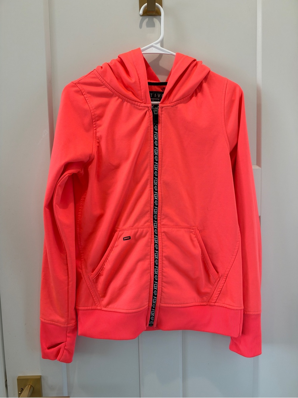 Fox Neon Coral Zip Hoodie - Fox